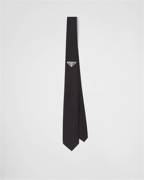 prada geometric black tie|prada tie women.